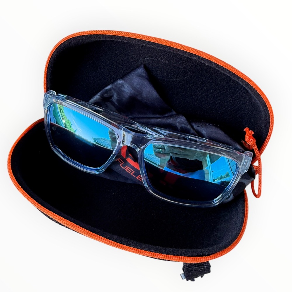 KastKing FlatRock Sunglasses Men One Size Clear Blue New Polarized Running UV